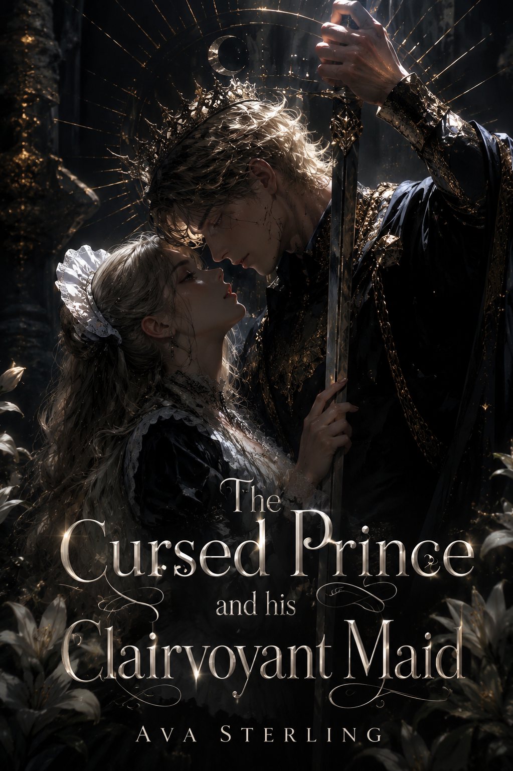 Cover of The Cursed Prince and His Clairvoyant Maid
