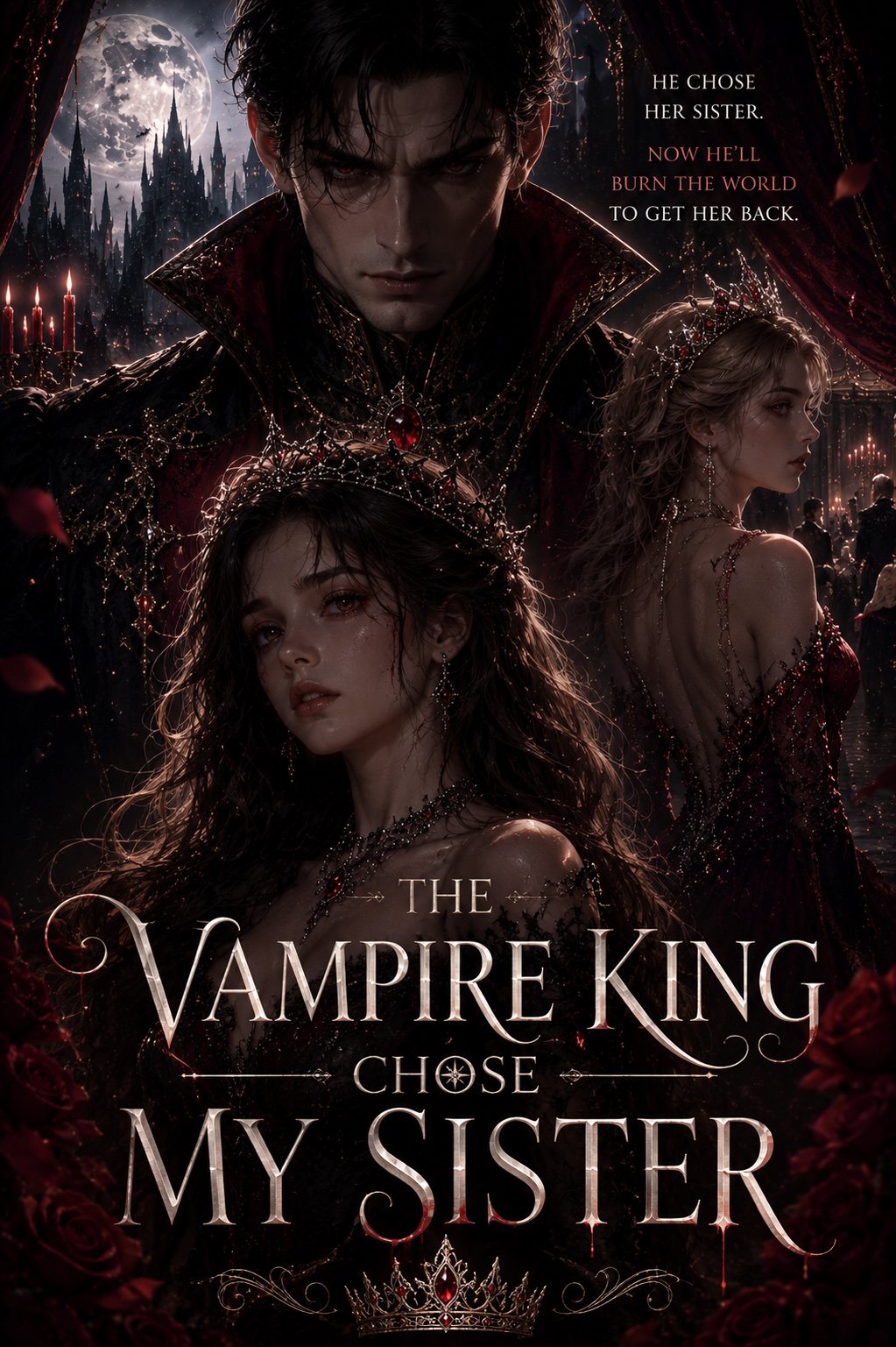 Cover of The Vampire King Chose My Sister